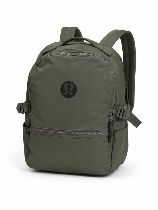 Lululemon Dark Olive Green Nylon Backpack Everyday Travel Gym Bag OS main image 7